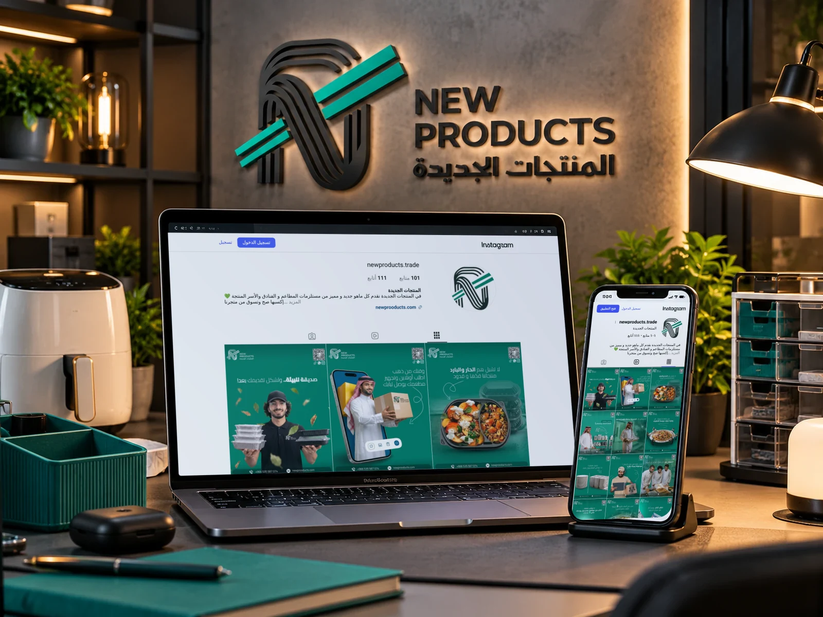 المنتجات الجديدة — إدارة السوشال ميديا